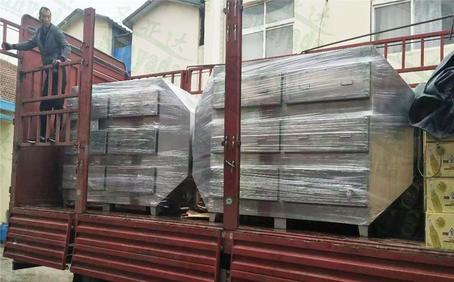 不锈钢活性炭吸附箱15000风量发货